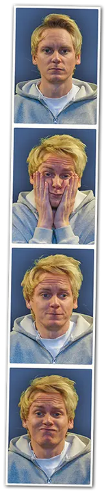 Jonas Arvidsson Precis som Batman har han tidigare gömt sig i mörkret på vår scen, men i år klev han ut i scenljuset.